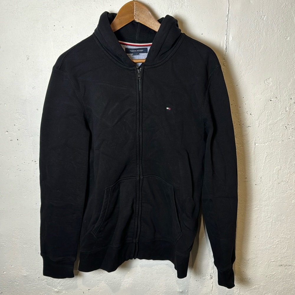 Men’s Tommy Hilfiger zip up hoodie Size M - Black